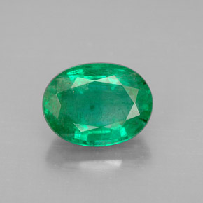 Esmeralda verde natural de 2,89 ct, corte óvalo, VS-SI