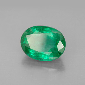 Esmeralda verde natural de 2,89 ct, corte óvalo, VS-SI