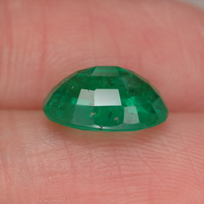 Esmeralda verde natural de 2,46 ct, corte óvalo, SI-I1