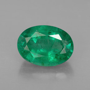 Esmeralda verde natural de 2,81 ct, corte óvalo, VS-SI