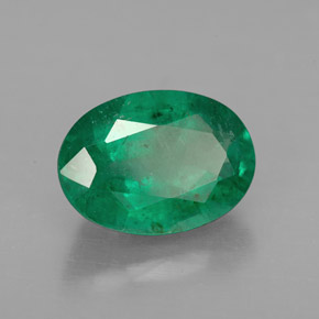 Esmeralda verde natural de 2,81 ct, corte óvalo, VS-SI