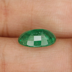 Esmeralda verde natural de 1,60 ct, corte óvalo, SI-I1
