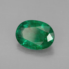 Esmeralda verde natural de 2,67 ct, corte óvalo, VS