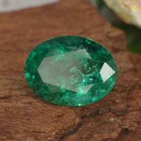 Esmeralda verde natural de 2,30 ct, corte óvalo, SI-I1