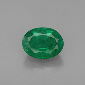 Esmeralda verde natural de 1,99 ct, corte óvalo, VS-SI
