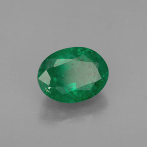 Esmeralda verde natural de 1,99 ct, corte óvalo, VS-SI