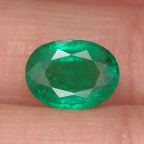 Esmeralda verde natural de 1,72 ct, corte óvalo, VS-SI