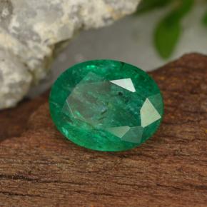 Esmeralda verde natural de 1,54 ct, corte óvalo, VS-SI