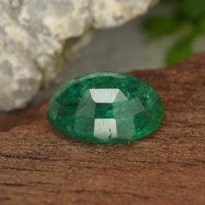 Esmeralda verde natural de 1,54 ct, corte óvalo, VS-SI
