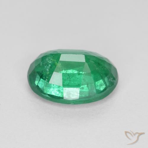 Esmeralda Verde esmeralda medio natural de 1.63 ct, Ovalada, SI