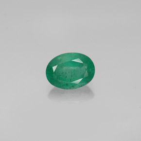 Esmeralda verde natural de 1,18 ct, corte óvalo, SI