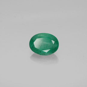 Esmeralda verde natural de 1,18 ct, corte óvalo, SI