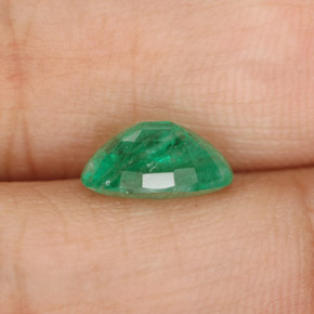 Esmeralda verde natural de 1,54 ct, corte óvalo, SI-I1