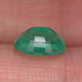 Esmeralda verde natural de 1,87 ct, corte óvalo, SI