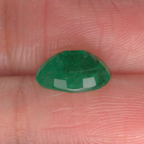 Esmeralda verde natural de 1,61 ct, corte óvalo, SI-I1