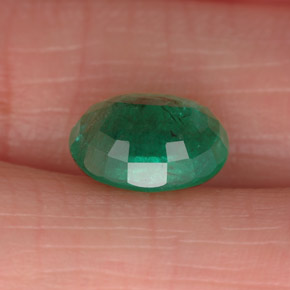 Esmeralda verde natural de 1,78 ct, corte óvalo, SI-I1