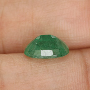 Esmeralda verde natural de 1,61 ct, corte óvalo, SI-I1