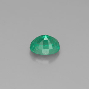 Esmeralda verde natural de 0,39 ct, corte óvalo, SI