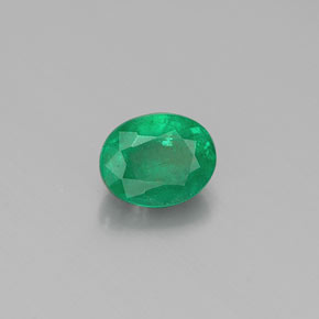 Esmeralda verde natural de 0,38 ct, corte óvalo, SI