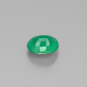 Esmeralda verde natural de 0,38 ct, corte óvalo, SI