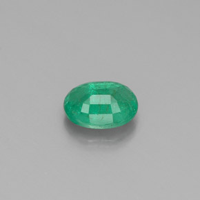 Esmeralda verde natural de 0,36 ct, corte óvalo, SI