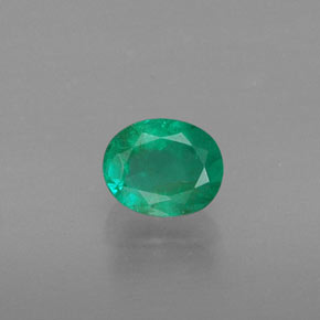 Esmeralda verde natural de 0,36 ct, corte óvalo, SI