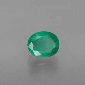 Esmeralda verde natural de 0,36 ct, corte óvalo, SI