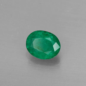 Esmeralda verde natural de 0,36 ct, corte óvalo, SI