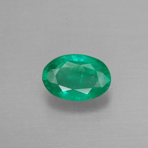 Esmeralda verde natural de 0,46 ct, corte óvalo, SI