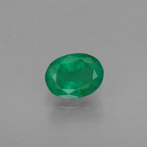 Esmeralda verde natural de 0,37 ct, corte óvalo, SI