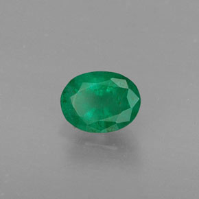 Esmeralda verde natural de 0,37 ct, corte óvalo, SI