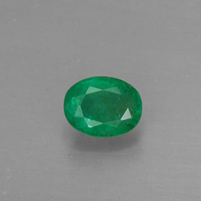 Esmeralda verde natural de 0,33 ct, corte óvalo, SI