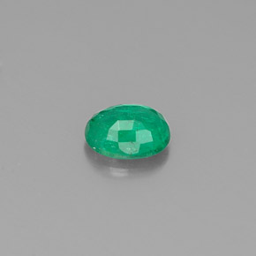 Esmeralda verde natural de 0,33 ct, corte óvalo, SI