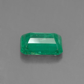 Esmeralda verde natural de 0,79 ct, corte esmeralda, SI-I1