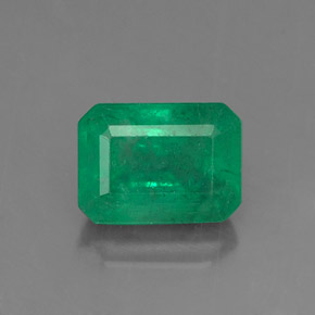 Esmeralda verde natural de 1,15 ct, corte esmeralda, SI-I1