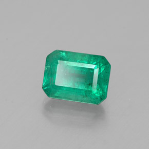 Esmeralda verde natural de 1,09 ct, corte esmeralda, SI