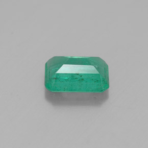 Esmeralda verde natural de 0,84 ct, corte esmeralda, SI