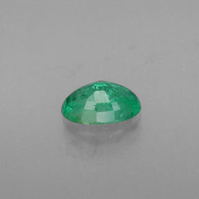 Esmeralda verde natural de 0,42 ct, corte óvalo, SI-I1