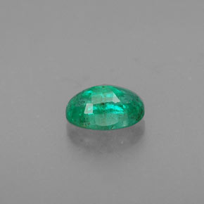 Esmeralda verde natural de 0,49 ct, corte óvalo, SI