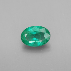 Esmeralda verde natural de 0,35 ct, corte óvalo, SI