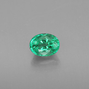 Esmeralda verde natural de 0,48 ct, corte óvalo, SI