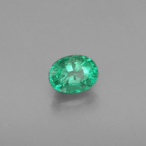 Esmeralda verde natural de 0,48 ct, corte óvalo, SI