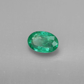 Esmeralda verde natural de 0,34 ct, corte óvalo, SI