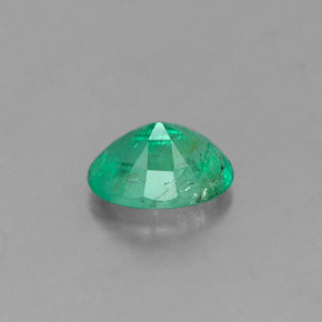 Esmeralda verde natural de 0,41 ct, corte óvalo, SI-I1