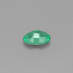 Esmeralda verde natural de 0,32 ct, corte óvalo, SI-I1