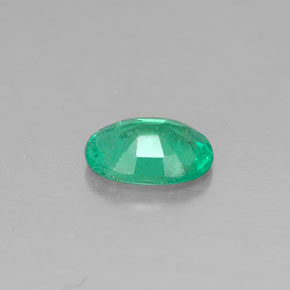 Esmeralda verde natural de 0,31 ct, corte óvalo, SI