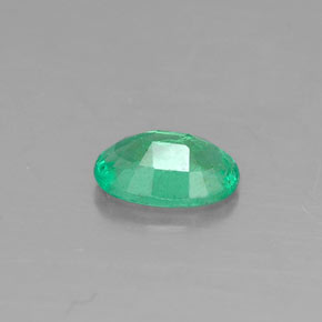 Esmeralda verde natural de 0,33 ct, corte óvalo, SI