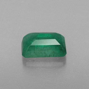 Esmeralda verde natural de 0,61 ct, corte esmeralda, SI-I1