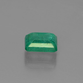 Esmeralda verde natural de 0,57 ct, corte esmeralda, SI-I1