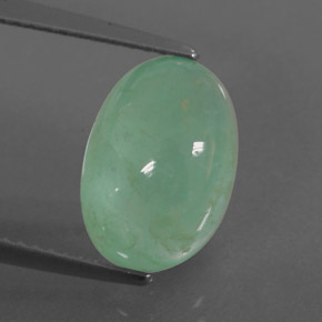 Esmeralda verde natural de 4,54 ct, transparente, transparente / translúcido
